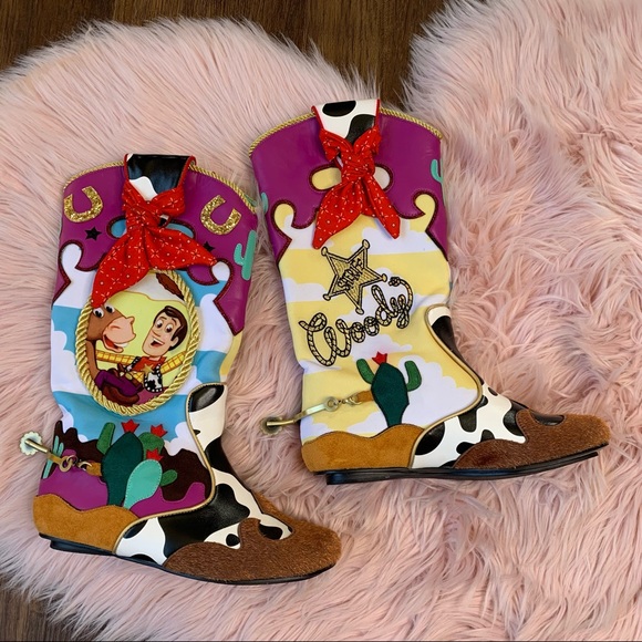 Irregular Choice Shoes - Toy Story RARE Sold Out Irregular Choice Woody Cowgirl / Cowboy Boots